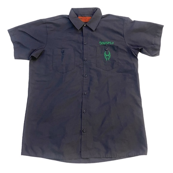 Dickies Other - XL Men’s SoulFly Dickies Industrial Button Down Work Shirt Short Sleeve